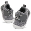 FEETCITY Wide Infant Sneakers - Baby First Walking & Slip On Shoes, Lightweight Barefoot Shoes, 2.5-3 Years, Grey