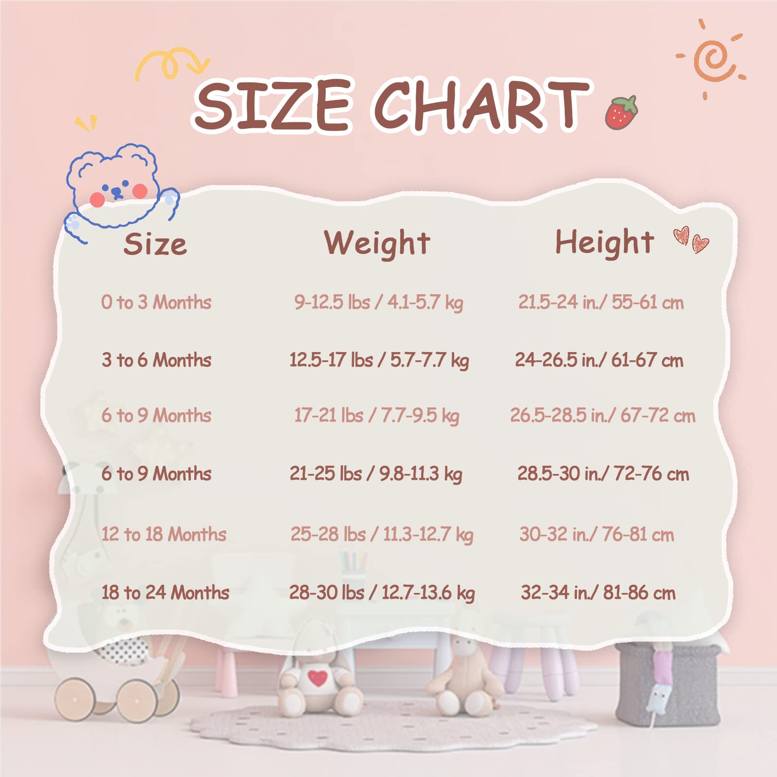 Jimonda Baby Bodysuits Rayon from Bamboo Short Sleeve Baby Boys Girls Rompers Soft Outfits Newborn Clothes (Flower,18-24 Months)