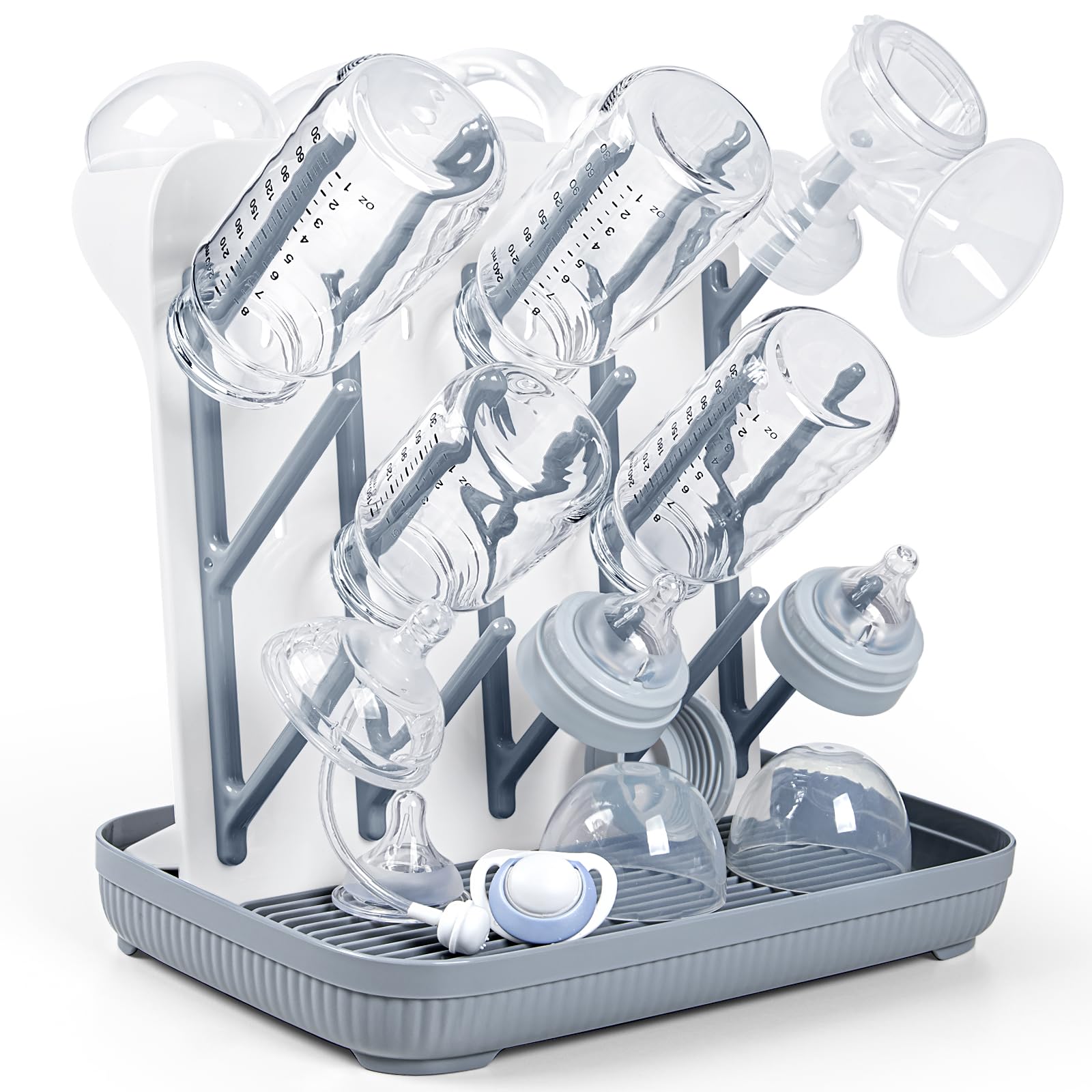 Termichy Baby Bottle Drying Rack：Large Vertical Space Saver for Countertop