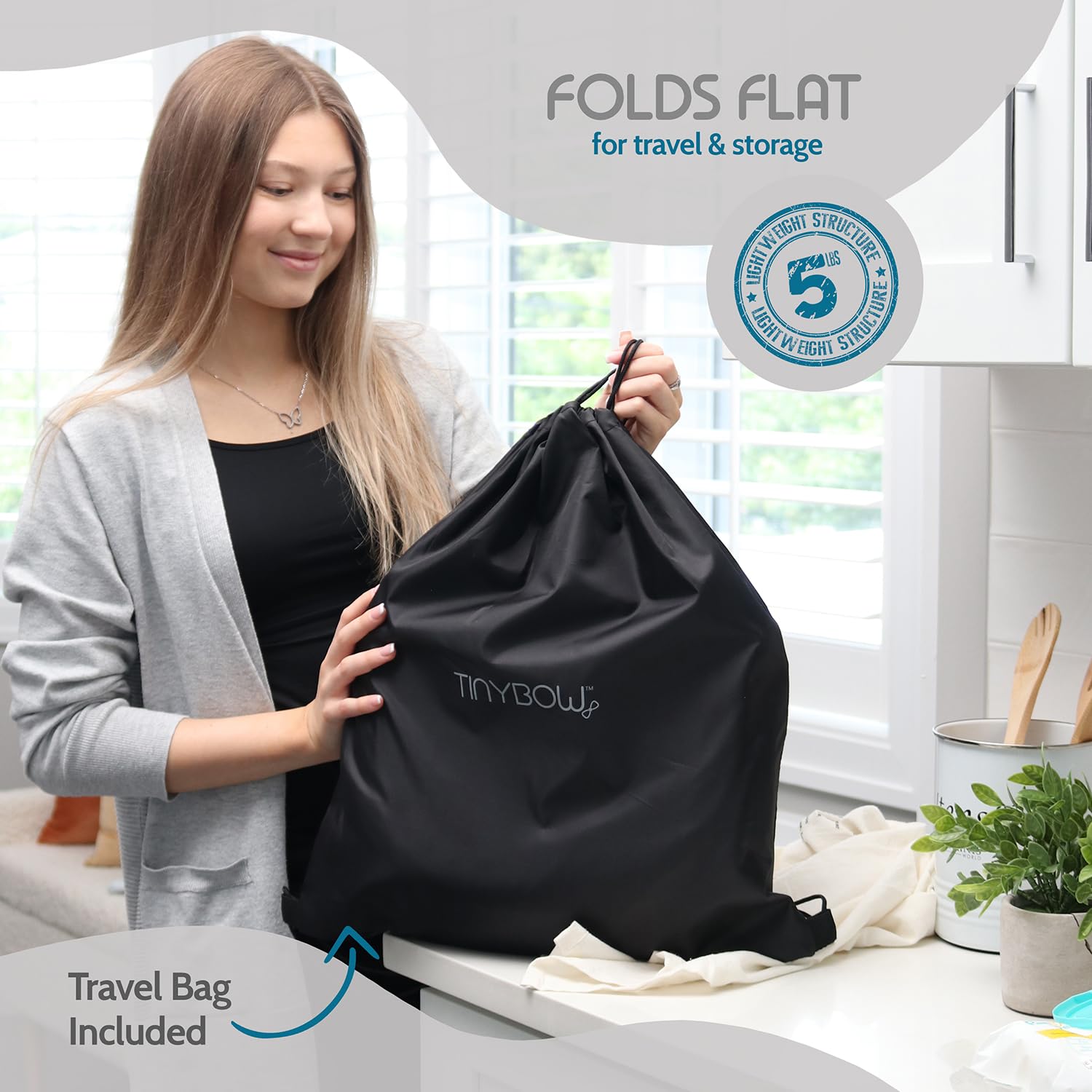Elegant Faux Leather Hook On High Chair for Table - Clip On High Chair to Table, Portable High Chair for Travel, High Chairs for Babies Clip On High Chair that Attaches to Tables