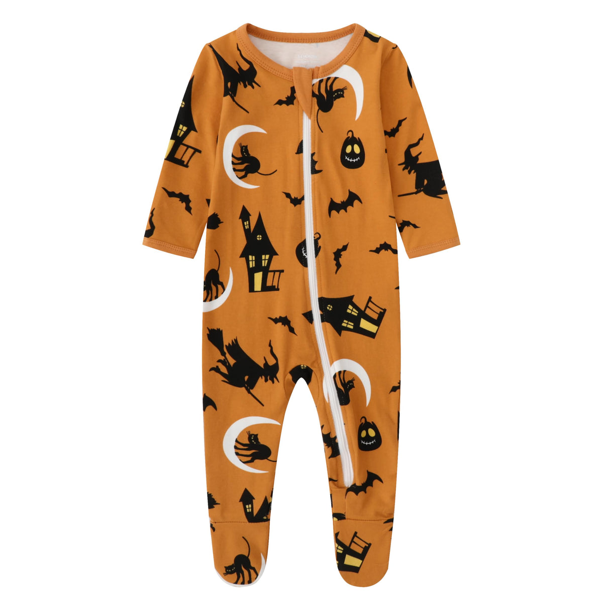 O2 BABY Baby Boys Girls Organic Cotton Zip Front Sleeper Pajamas, Footed Sleep 'n Play （3-6Months, Blue）