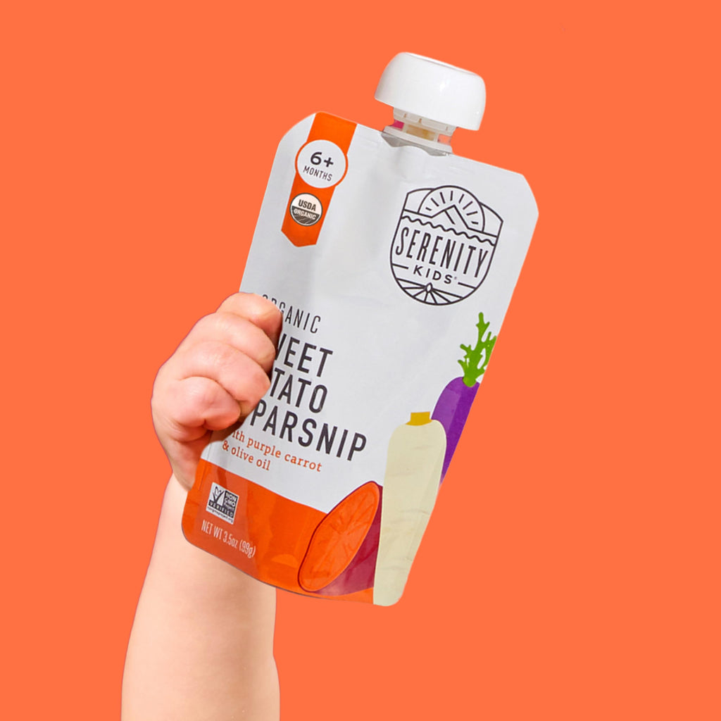 Serenity Kids Organic Baby Food Pouches, No Added Sugar, 3.5 Oz, 12 Pack