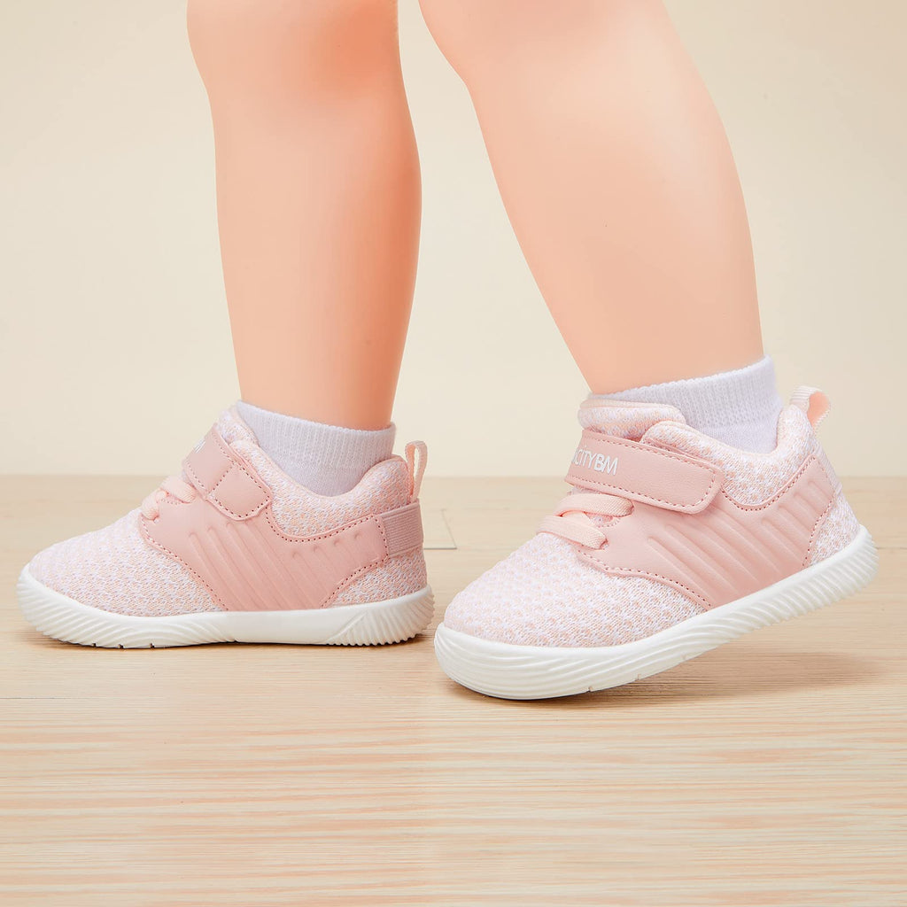 BMCiTYBM Baby Boy Girl Shoes Infant Walking Sneaker Pink Size 6-12 Months