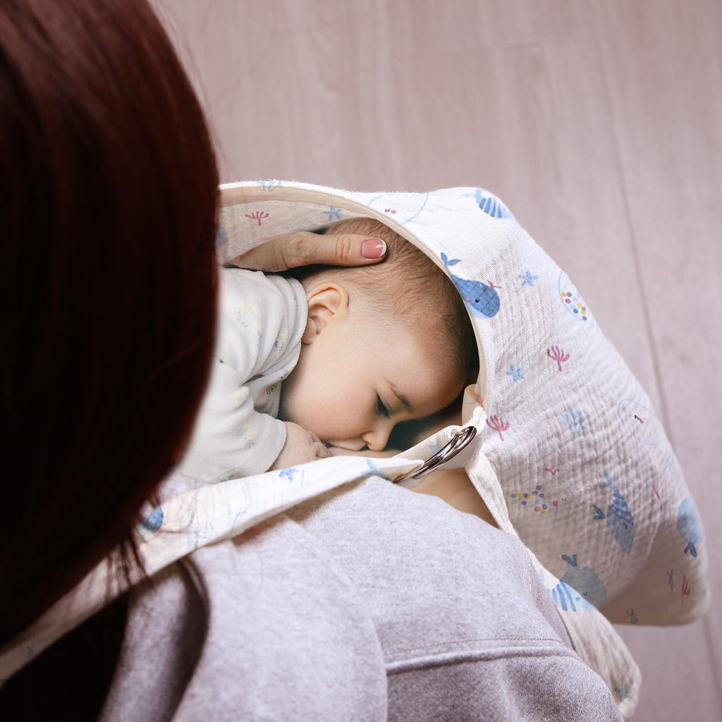ANYEDDE 2-Pack Nursing Cover for Breastfeeding, Muslin Breastfeeding Covers