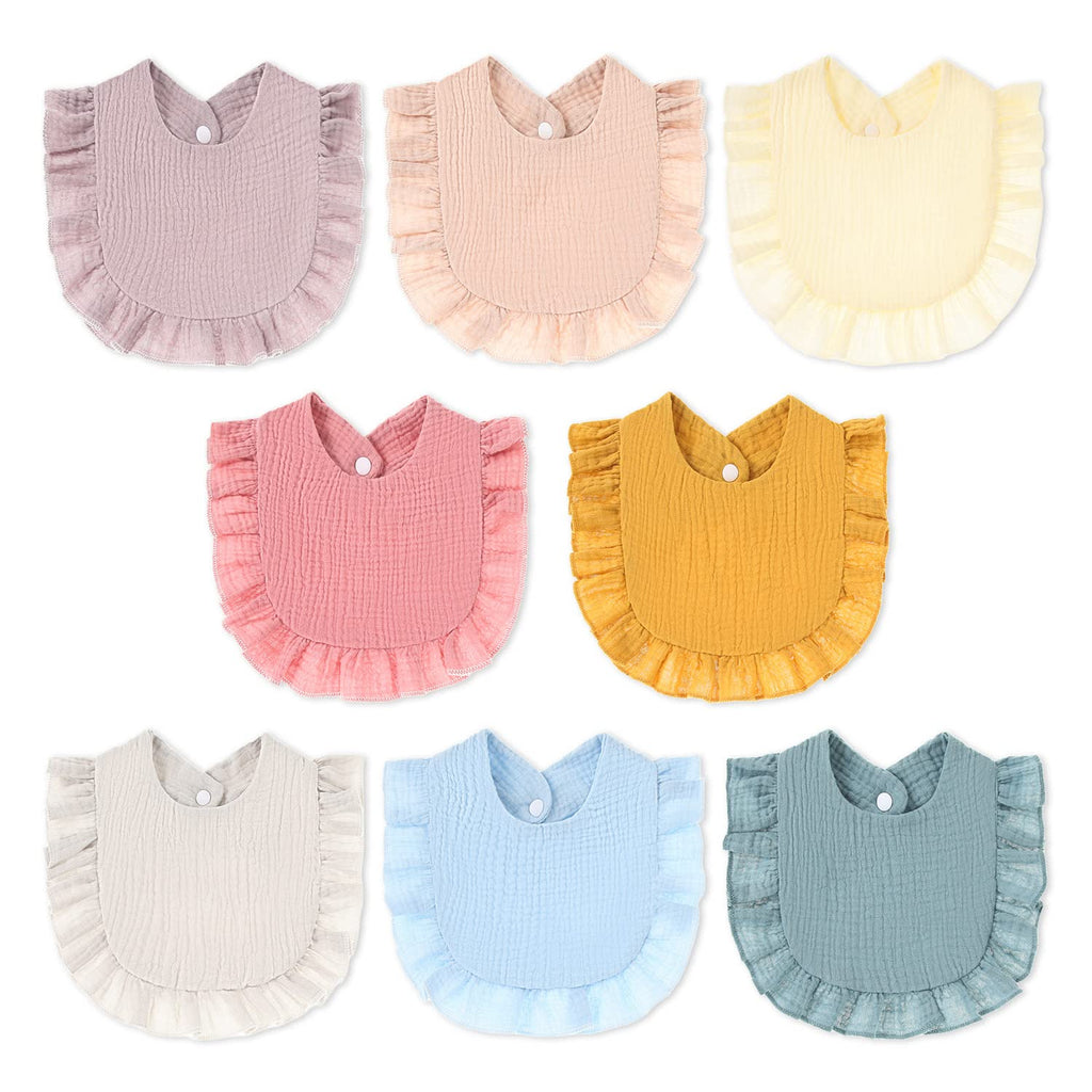 Baby Bibs Muslin Cotton Drool Teething Drooling Bibs for Baby Girl Boy