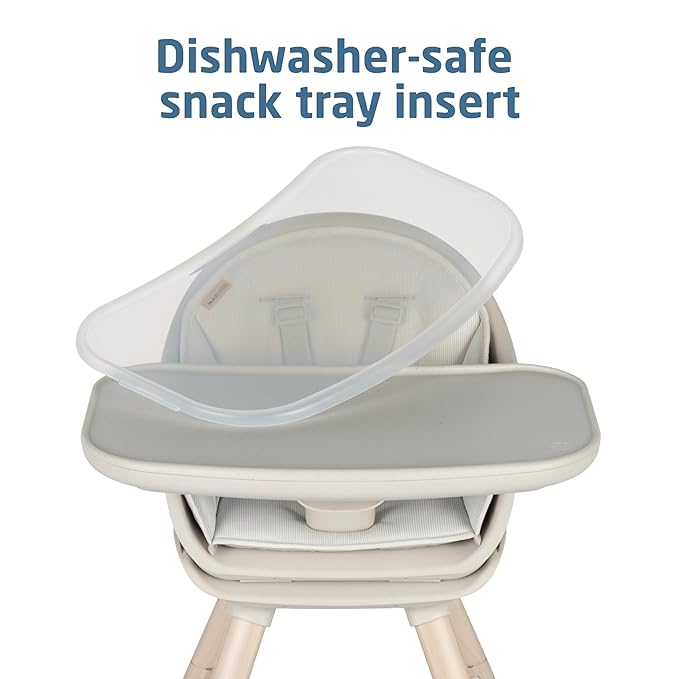 Maxi-Cosi Moa 8-in-1 High Chairs for Babies and Toddlers, Machine Washable Infant High Chair, Compact, Convertible High Chair Lightweight Design, Classic Oat