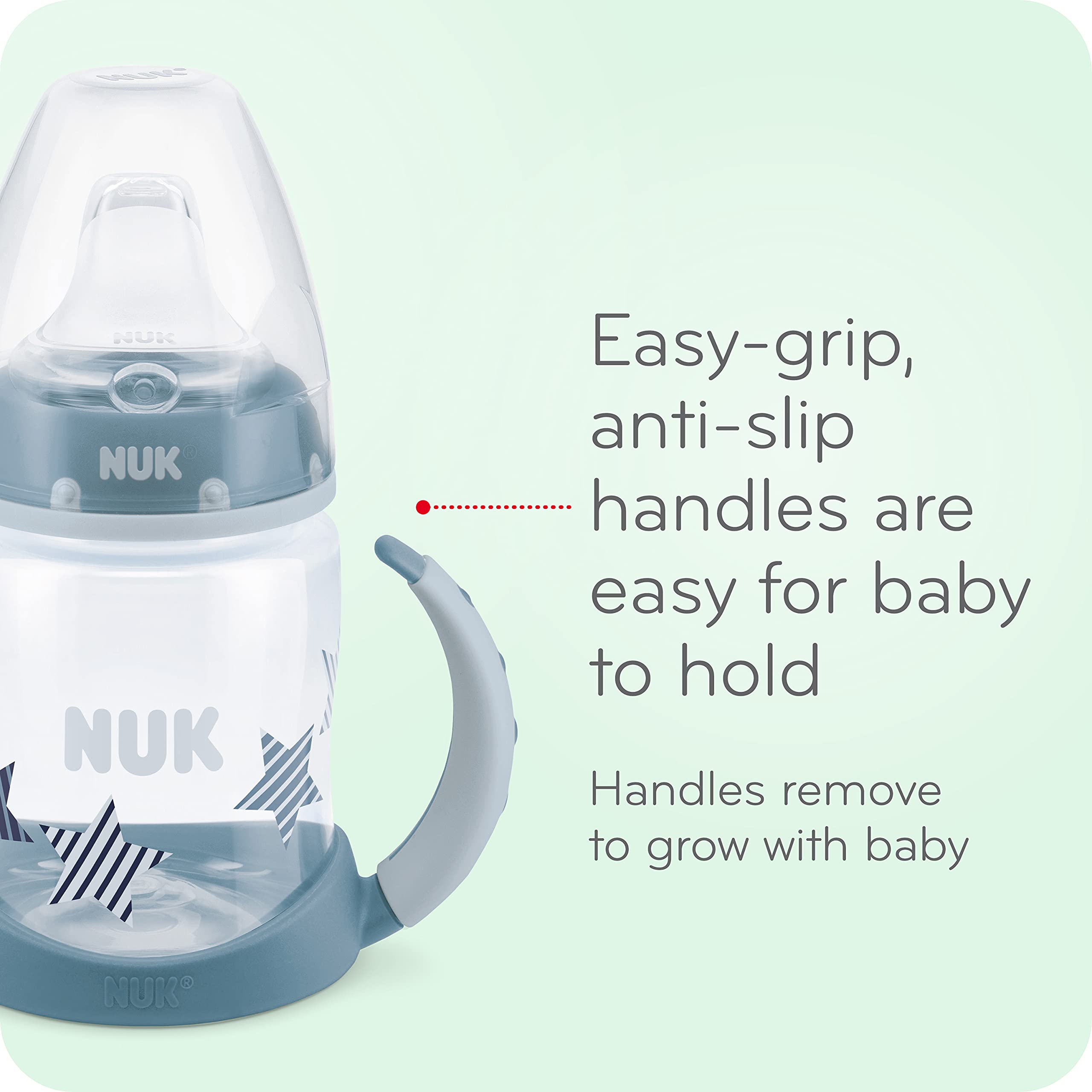 NUK Disney Large Learner Spill Proof Sippy Cup, Minnie Mouse, 10 Oz 1Pack – BPA Free, Spill Proof Sippy Cup