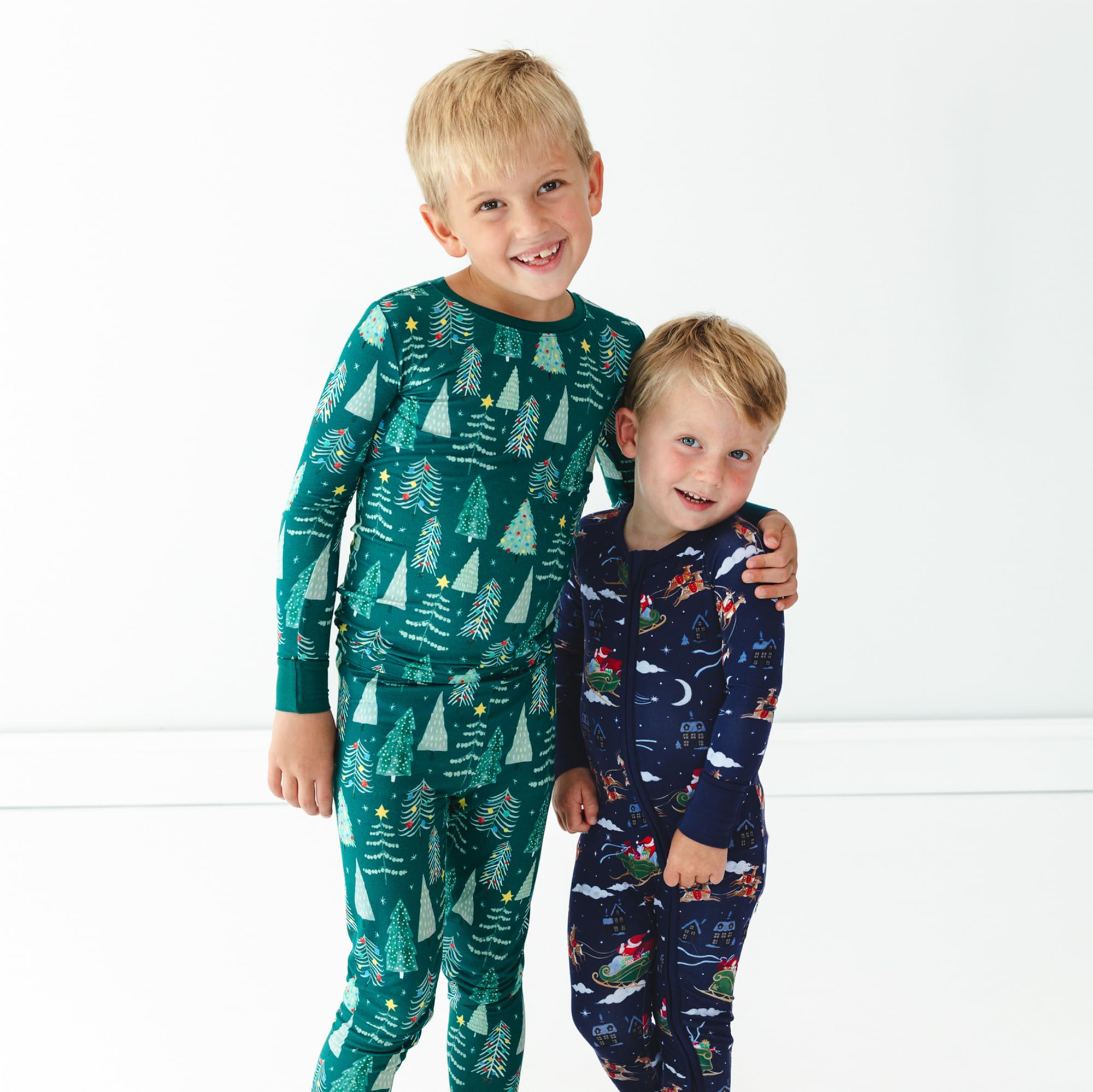 Little Sleepies Baby Christmas Pajamas, Santa's Sleigh, Preemie