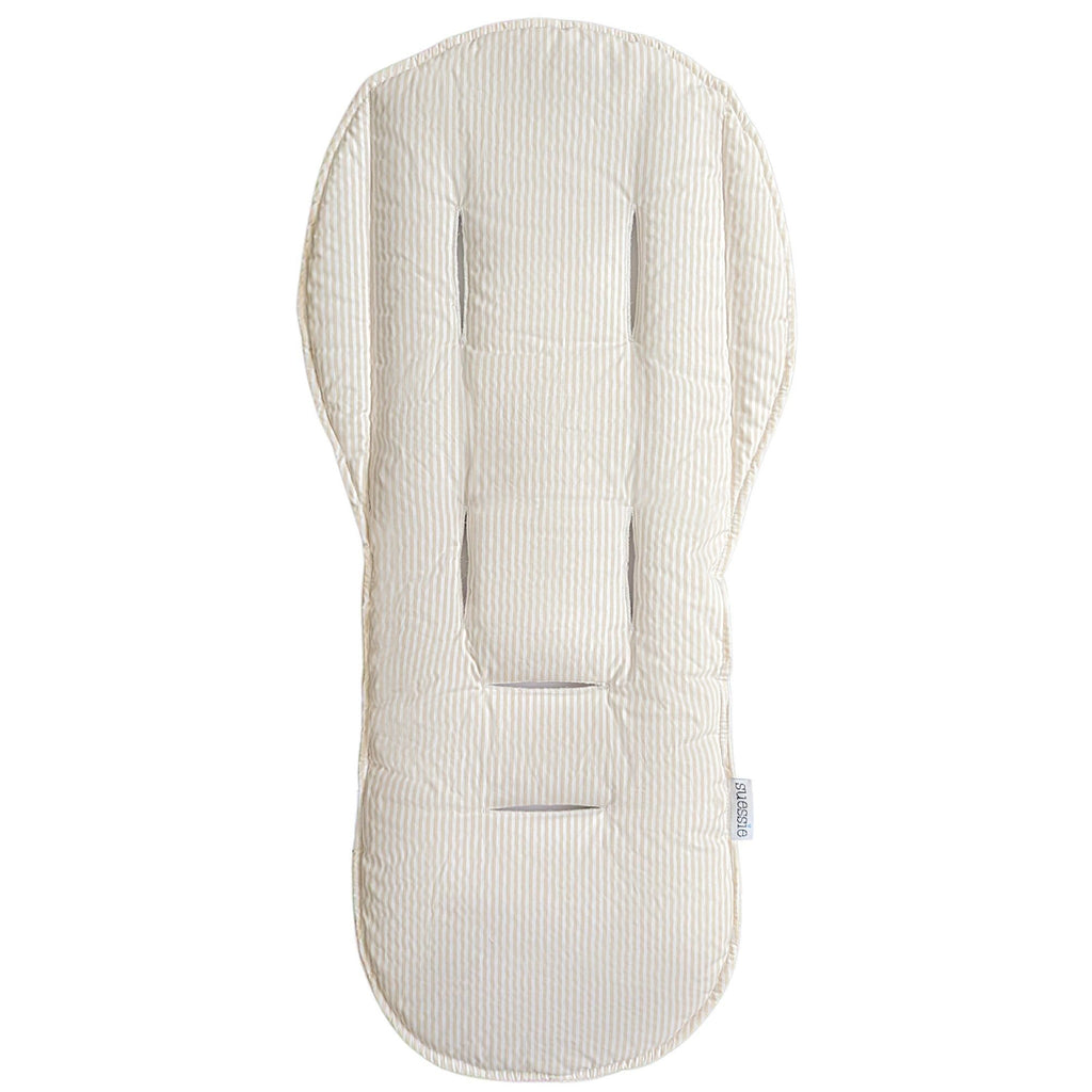 Suessie Stroller Liner - Universal and Reversible Seat Insert, Sand Stripe