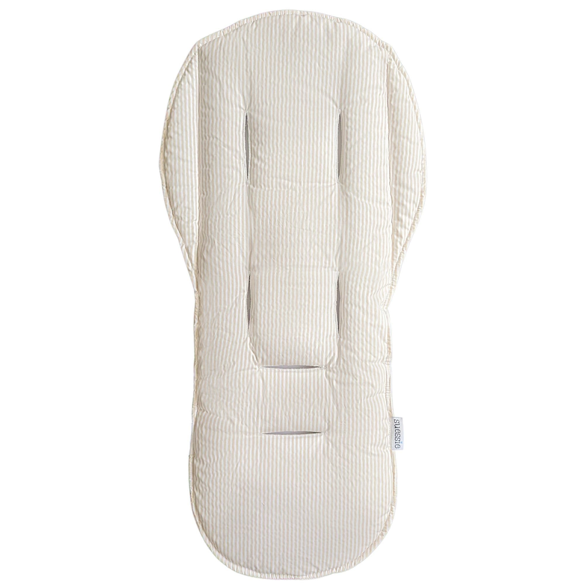 Suessie Stroller Liner - Universal and Reversible Seat Insert, Sand Stripe