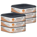Standard Square Refills Disposal Bags Refill Compatible with Diaper Genie Compact, Classic and Select Pails, Hold Up to 270 Newborn-Sized Diapers Per Refill, 6 Pack