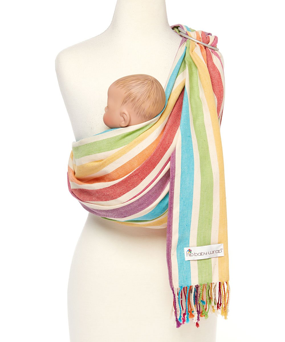 Hip Baby Wrap Ring Sling Carrier for Baby, 8-35 lbs - Mediterranean