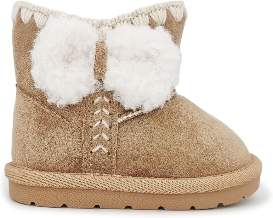 Baby Boots Winter Snow Booties Infant Boys Girls Outdoor Warm Shoes for Cold Weather 6 9 12 15 18 24 Months