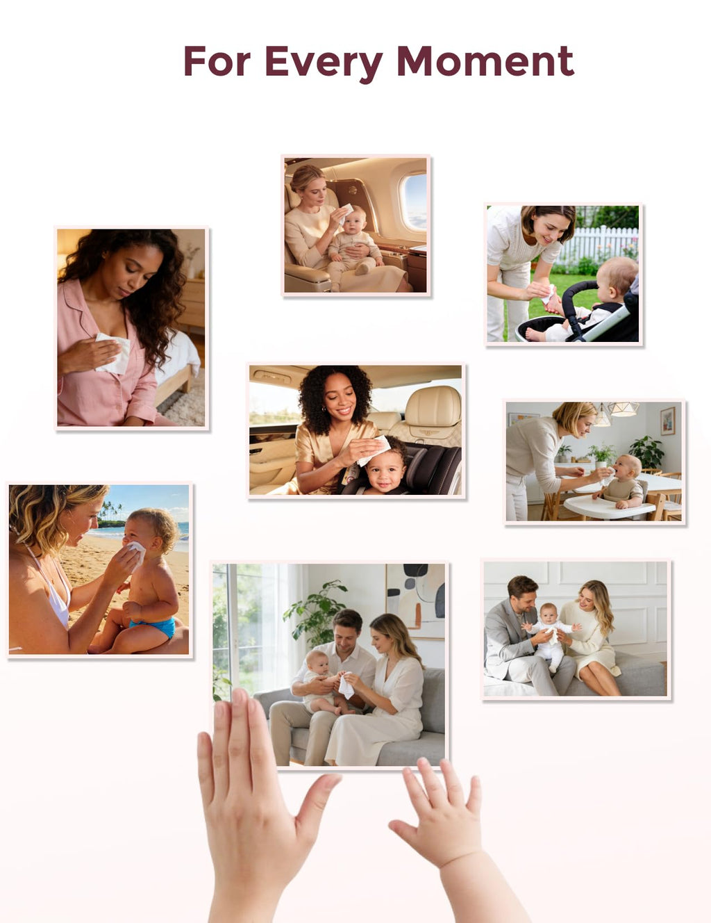 Momcozy Baby Wipes, Unscented & Hypoallergenic, Gentle for Sensitive Skin