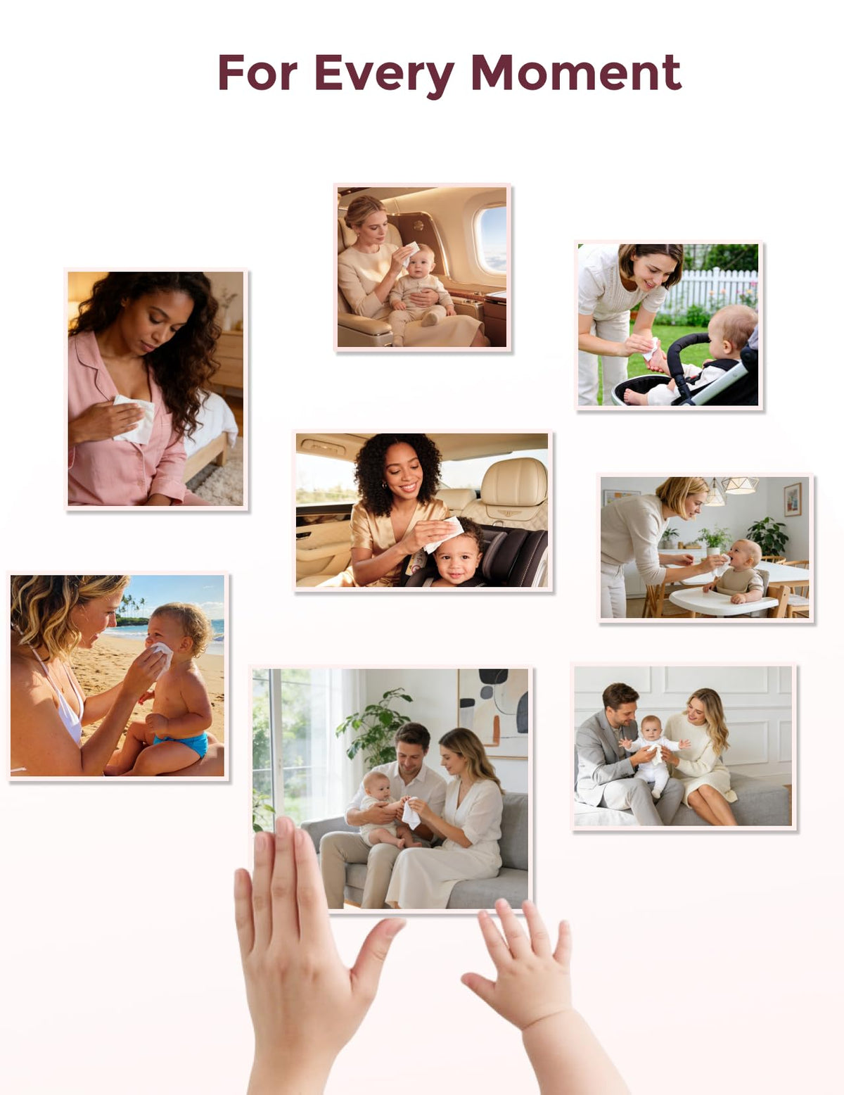 Momcozy Baby Wipes, Unscented & Hypoallergenic, Gentle for Sensitive Skin