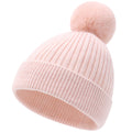 FUOITA Toddler Kids Girls Winter Hat Cute & Warm Pom Pom Beanie 3M-8T