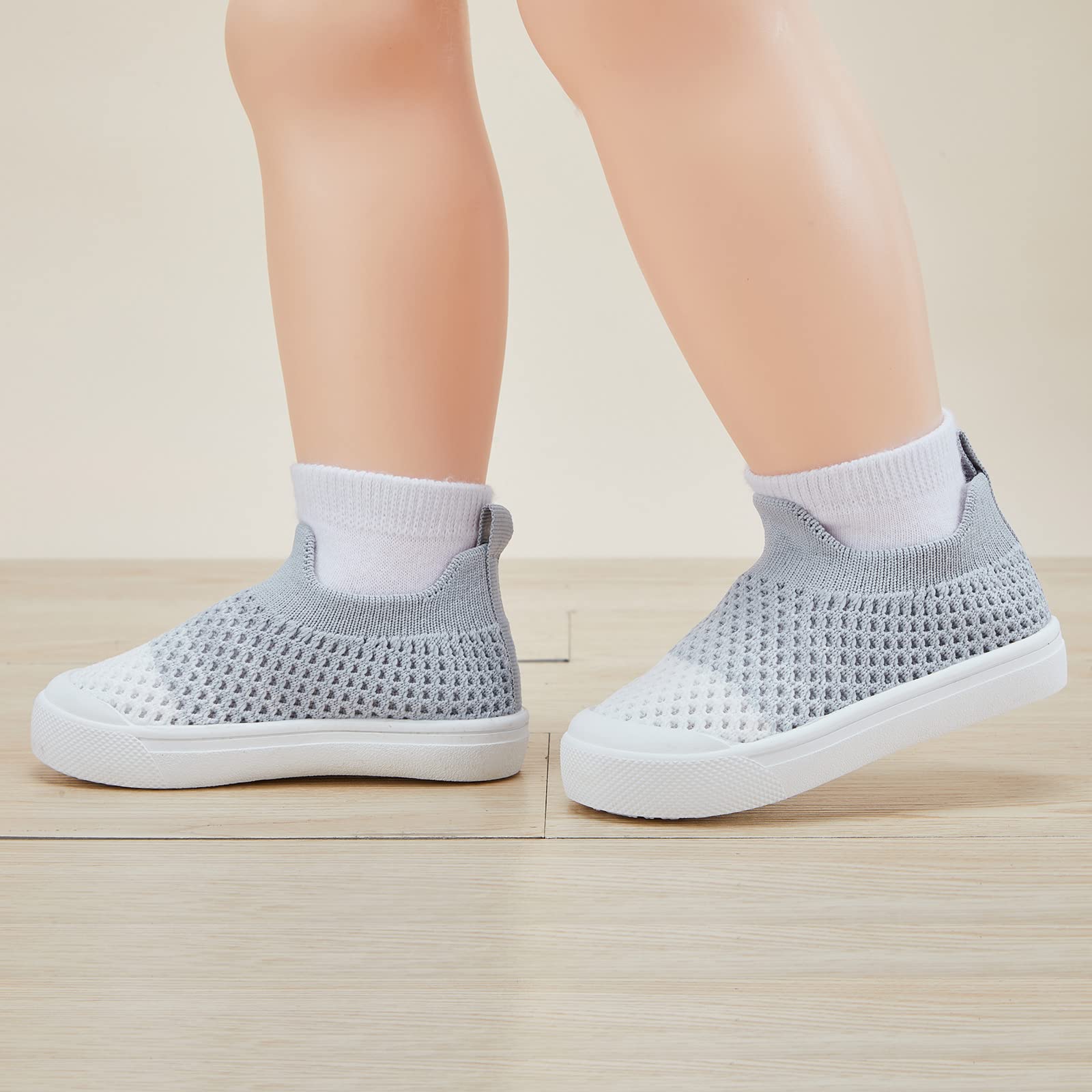 BMCiTYBM Baby Walking Shoes First Infant Sneakers Grey Size 18-24 Months