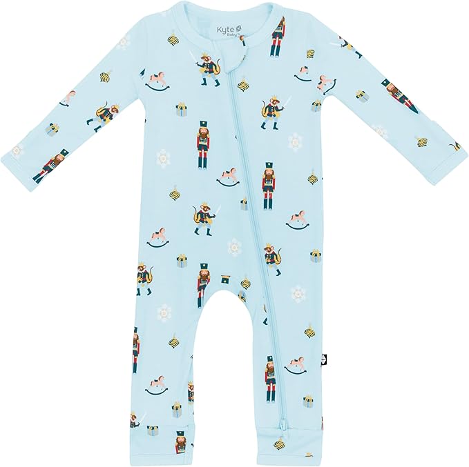 KYTE BABY Unisex Rayon Made From Bamboo Zippered Rompers 0-24 Months