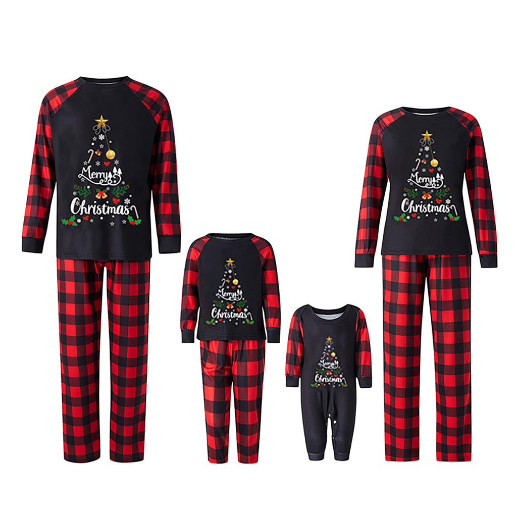 Awoscut Family Christmas Pajamas Matching Pajamas for Family, Xmas PJs Sets Holiday Sleepwear(#gj-8, Mom, M)