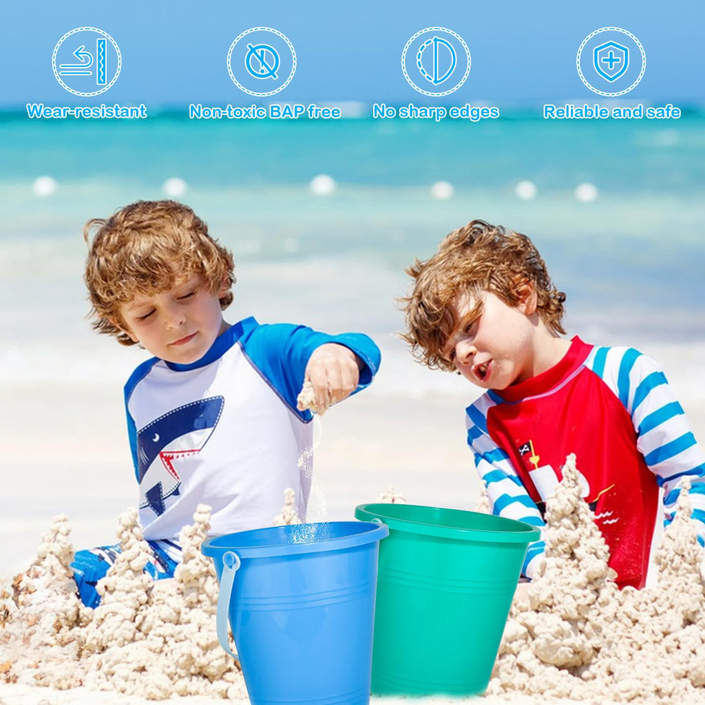 Beach Toys Sand Toys Beach Shovels Beach Pail Set for Kids Summer Beach Essentials Outdoor Sand Play Fun Activities Beach Pails & Shovels