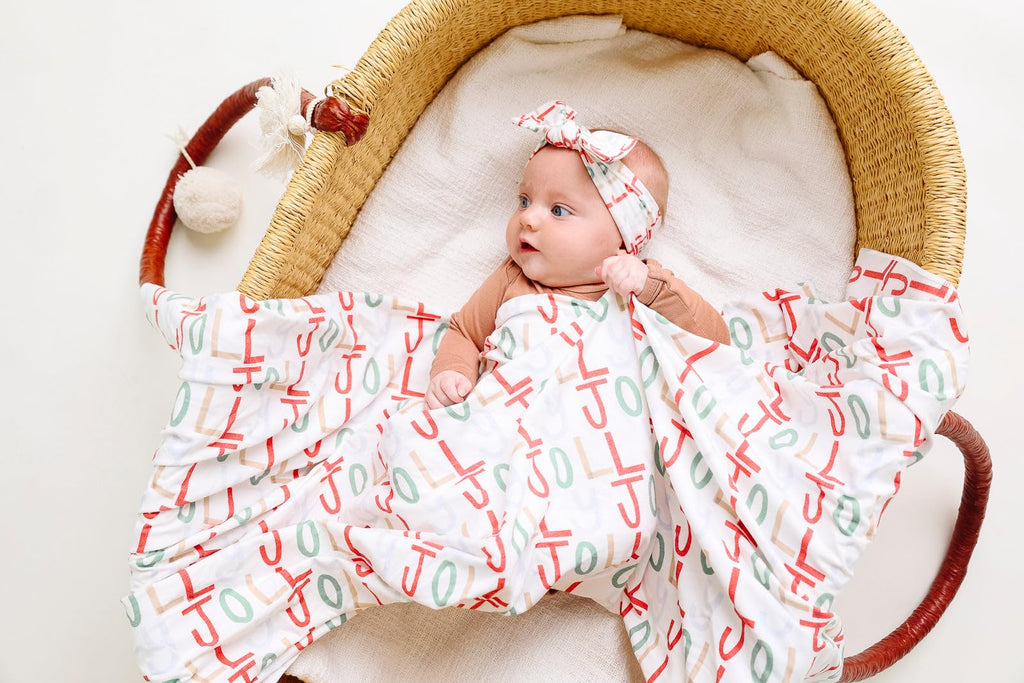 Copper Pearl Swaddle Blankets for Newborns | Soft Stretchy Receiving Blankets for Boys and Girls | Large 46 x 46 Inch Baby Blankets | Lightweight and Breathable Swaddles | Jolly