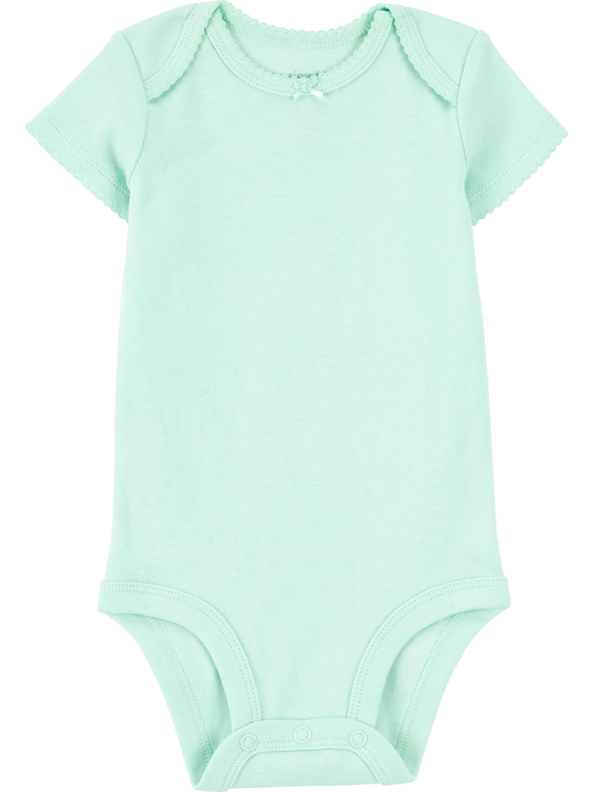 Simple Joys by Carter's Womens 6-Pack Short-Sleeve Bodysuit (Infant) Solid 18 Months (Infant) One Size