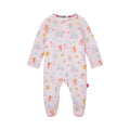 Magnetic Me Girls Modal Magnetic Baby Footie Pajamas | Silky Soft Modal Fabric | Animal Pals | 3-6 Months
