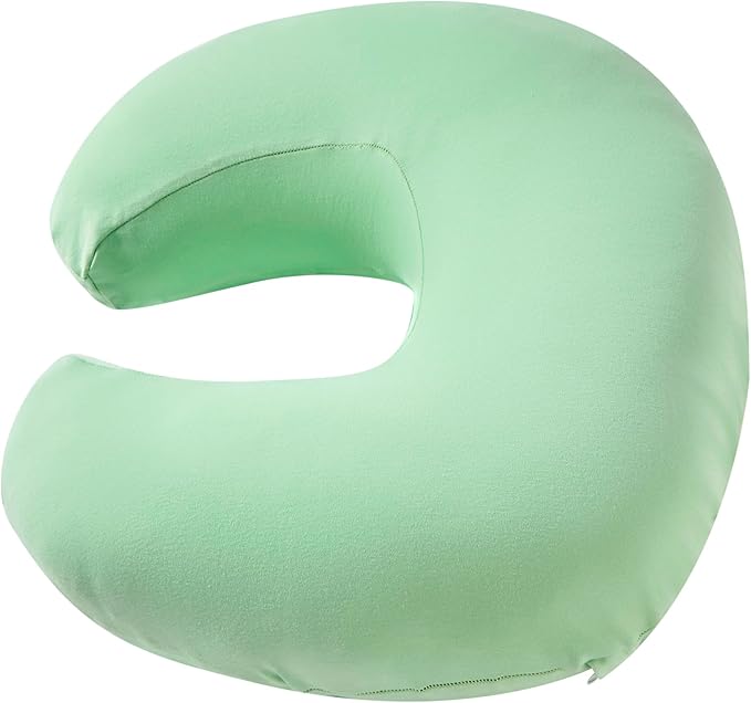 Nursing Pillow, Plus Size Breastfeeding Pillow Original Support for Baby Boys Girls Breastfeeding Essentials, with Removable Soft Cotton Cover (Green, Standard (23.62 * 18.11 * 5.91 Inches))