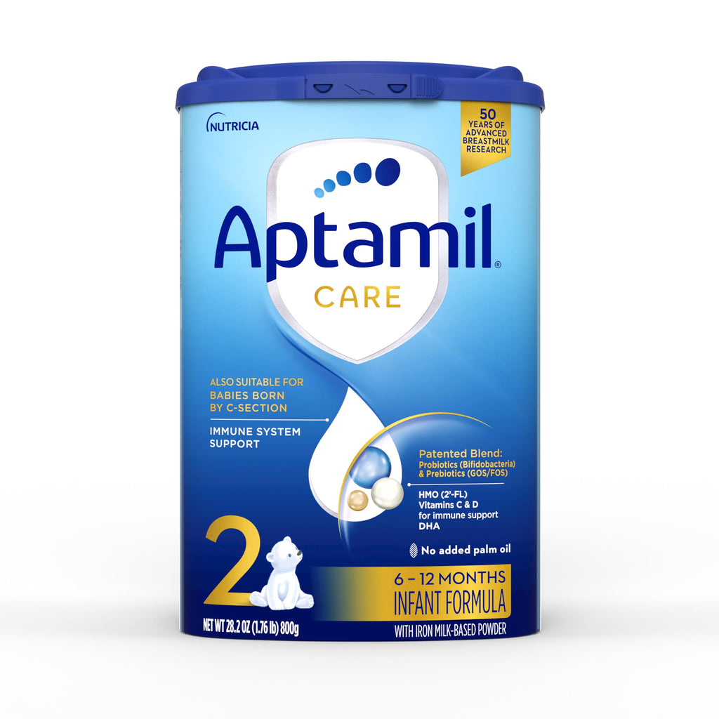 APTAMIL Care Stage 2 Infant Formula, for 6+ Months, DHA, 28.2oz (1 Pack)