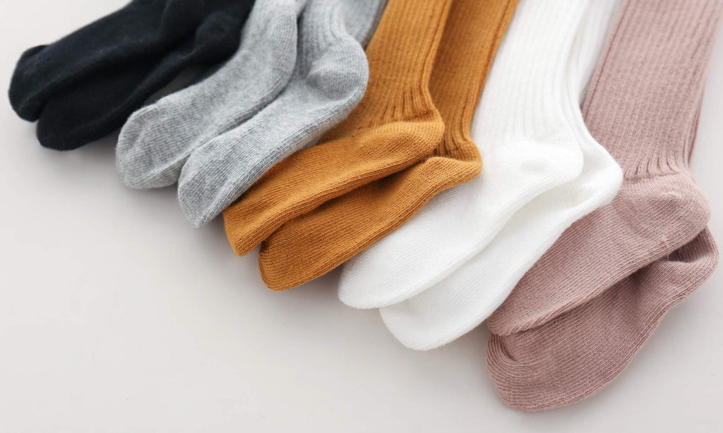 CECORC Baby Tights – Thick Toddlers Girl Leggings– Cable Knit Cotton Stockings,Grey Baby Leggings, (2-3 years, 5 pack (black+white+grey+lightpink+ginger))