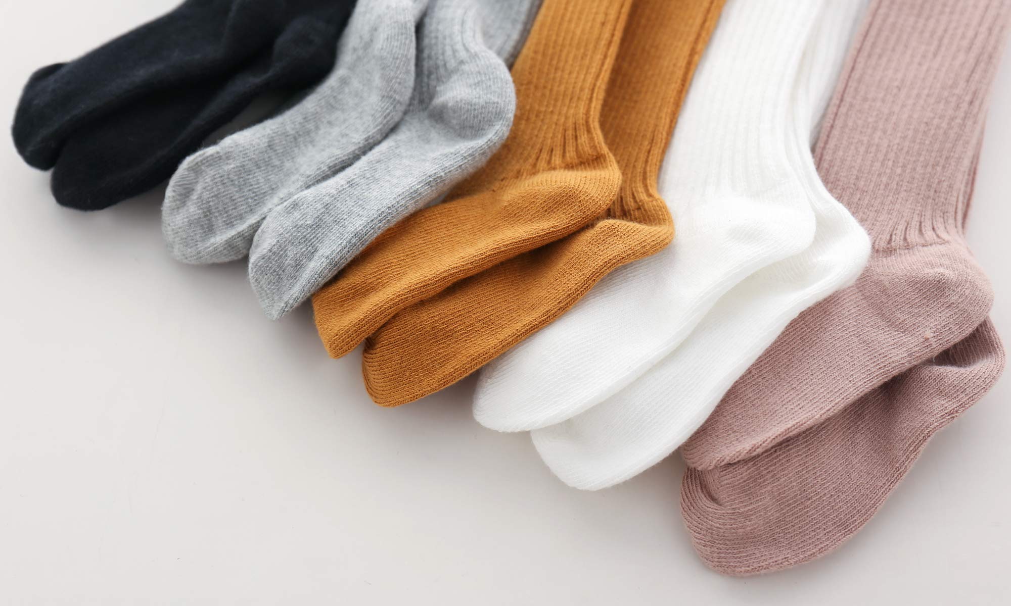 CECORC Baby Tights – Thick Toddlers Girl Leggings– Cable Knit Cotton Stockings,Grey Baby Leggings, (2-3 years, 5 pack (black+white+grey+lightpink+ginger))