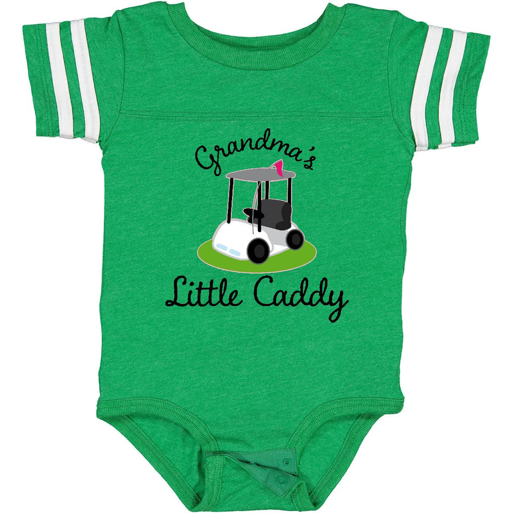 inktastic Grandma's Little Caddy Golf Baby Bodysuit 6 Months Football Green and White 22b10