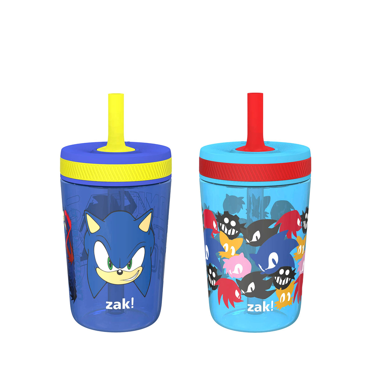 Zak Designs Gabby's Dollhouse Kelso Toddler Cups For Travel or At Home, 15oz 2-Pack Durable Plastic Sippy Cups With Leak-Proof Design is Perfect For Kids Cakey Cat, Mercat