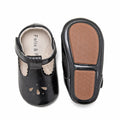 Soft Sole Black Baby Shoes - Infant Baby Walking Shoes Moccasinss Rubber Sole Crib Shoes(Black,9-12Months Infant)