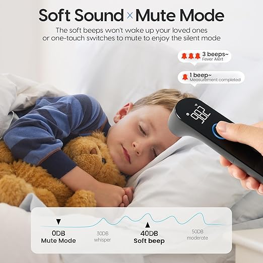 Viproud No-Touch Baby Thermometer for Adults and Kids, Fast & Accurate