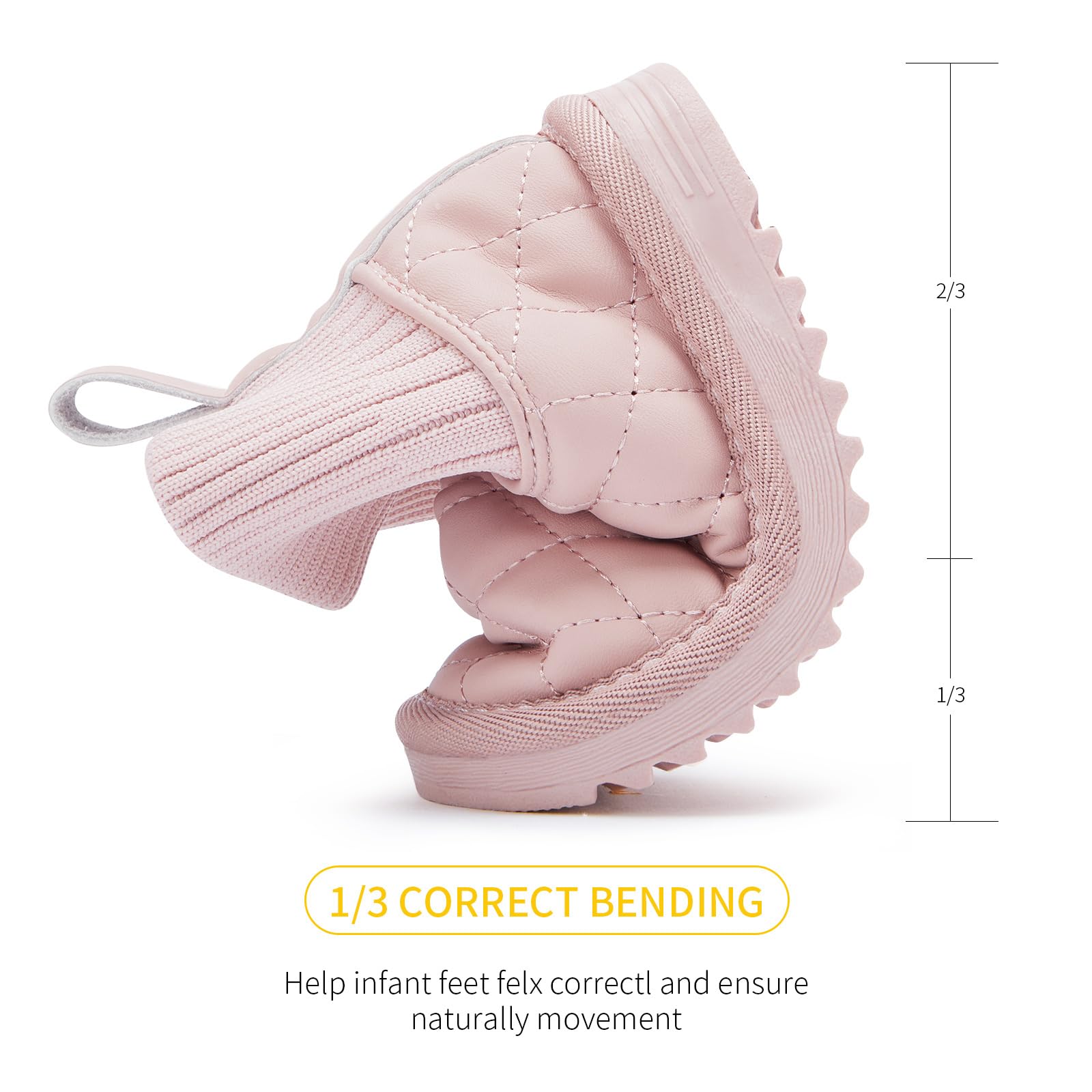 BMCiTYBM Baby Snow Winter Boots Girls Boys Infant Walker Shoes 12-18 Months