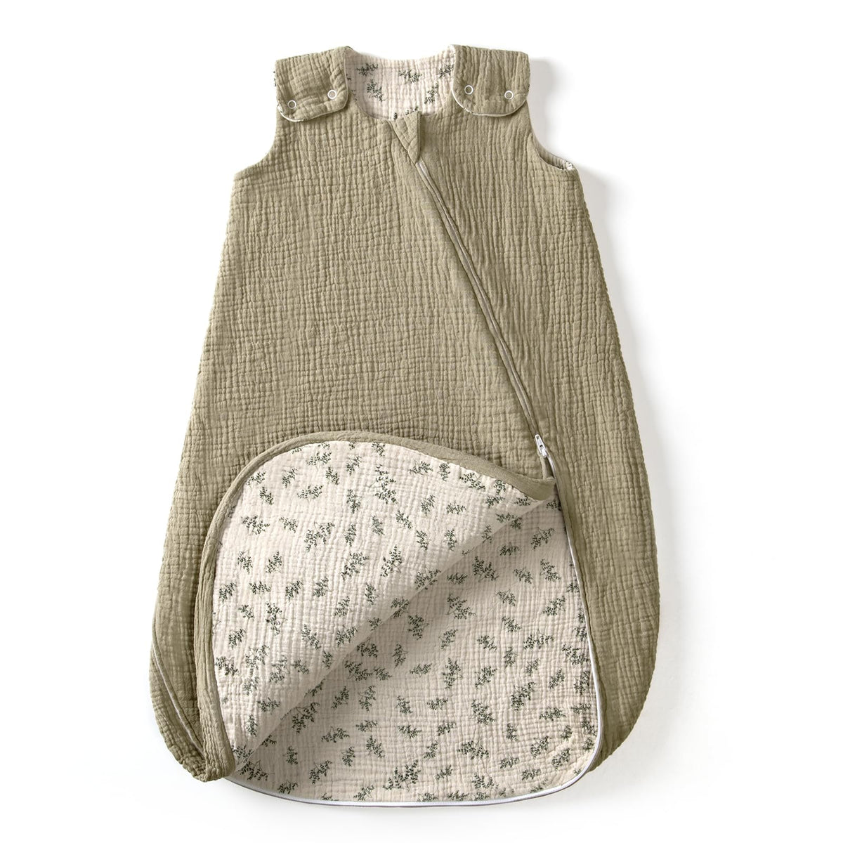 lulumoon Baby Sleep Sack Muslin: Cotton 0.7TOG Breathable Wearable Blanket