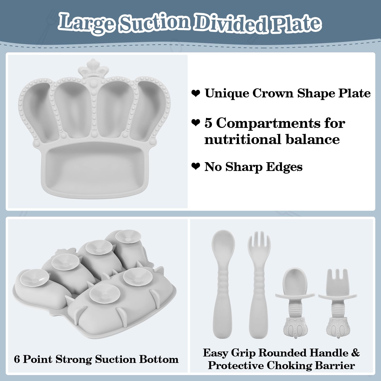 Silicone Baby Feeding Set 10 Pcs Baby Led Weaning Supplies Baby Essentials