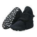 Zutano Unisex Organic Cotton Baby Booties With Gripper Soles, Black, 24M