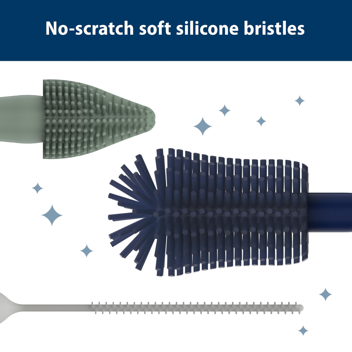 Dr. Brown's Silicone Cleaning Brush Set, 3-Pack
