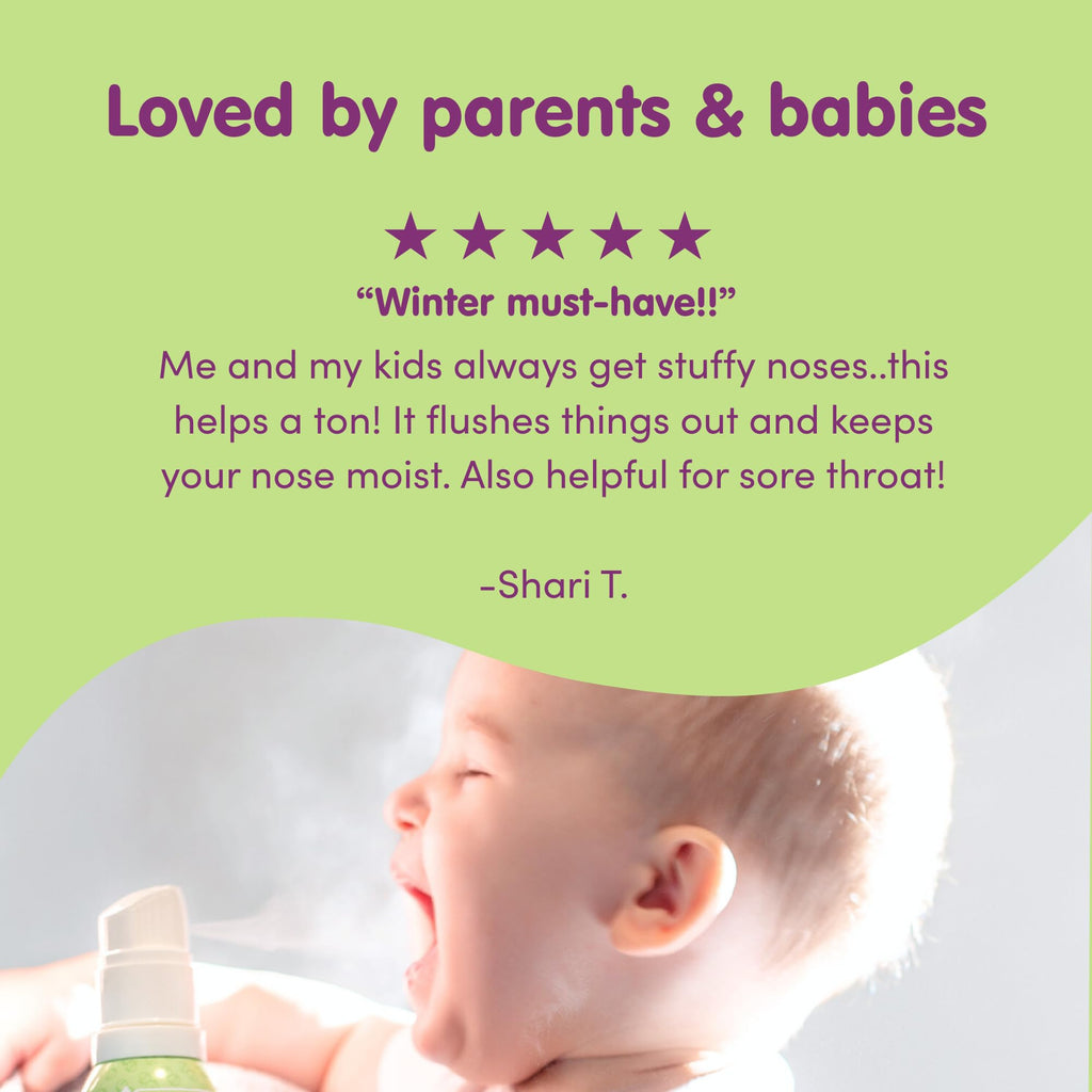 Boogie Micro-Mist Saline Inhaler, Unscented - 1.7 oz