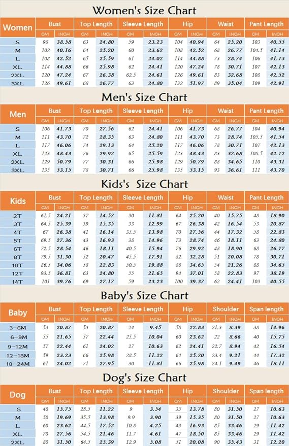 Awoscut Christmas Family Matching Pajamas Christmas Pjs Holiday Nightwear Sleepwear Sets Long Sleeve Pjs