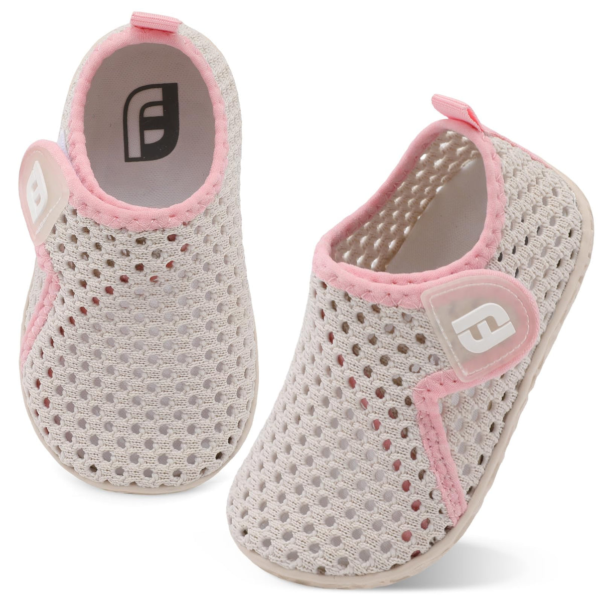 Baby Boys Girls Water Sports Shoes Barefoot Kids Aqua Sneakers Beach Swim Shoes White 0-6 Months Infant