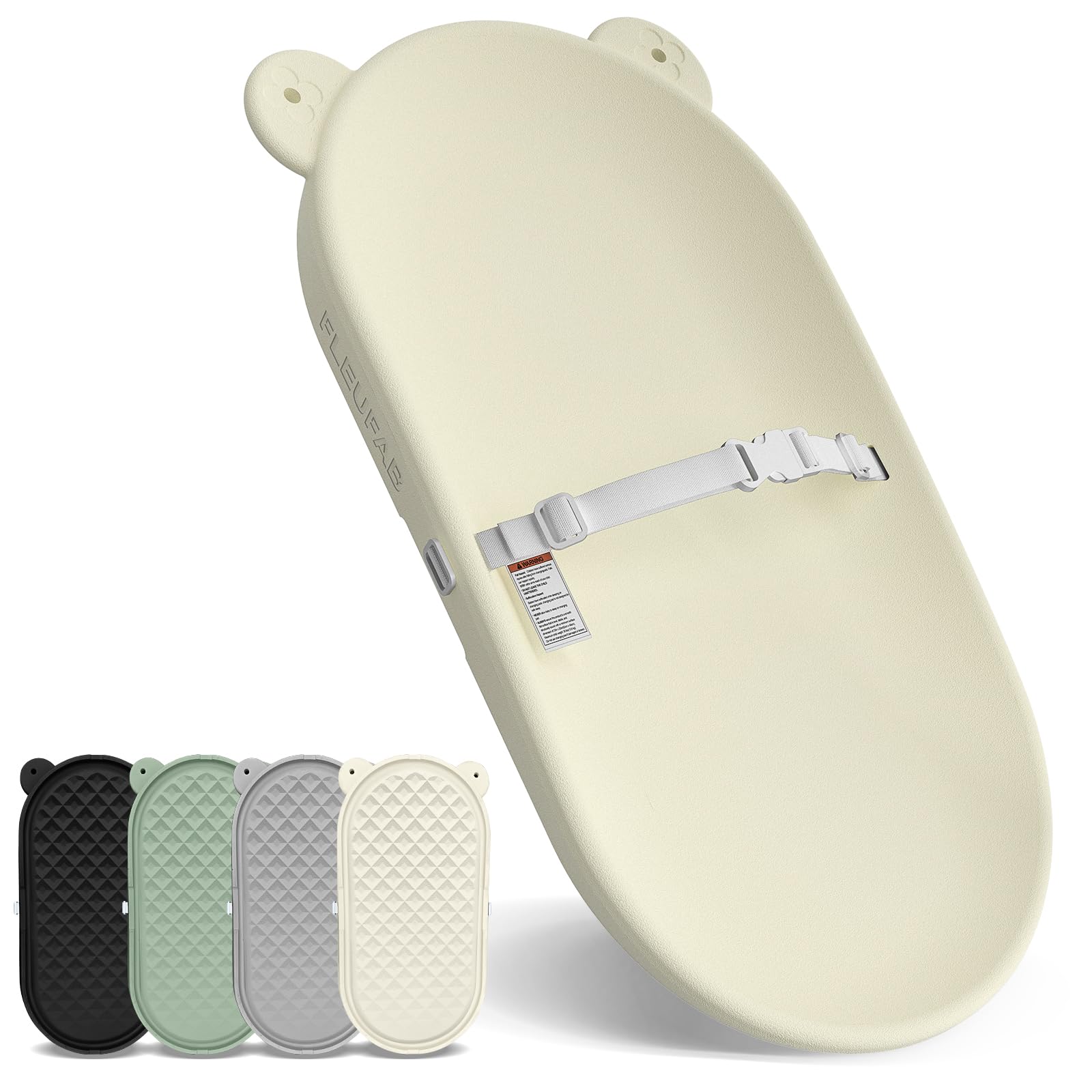 FLEUFAB Baby Changing Pad, EVA Waterproof Non-Slip Portable Mat, Oat
