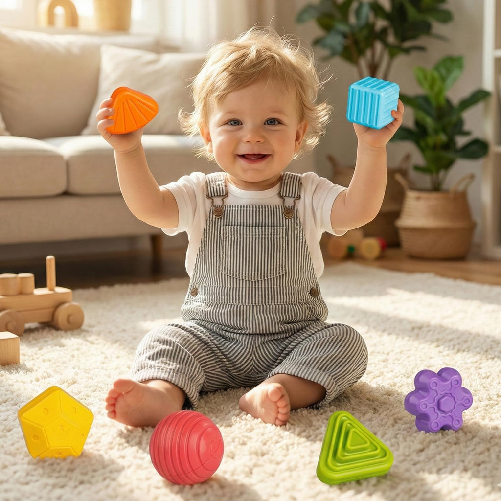 Aprilwolf Montessori Sensory Cube Toy for Toddlers