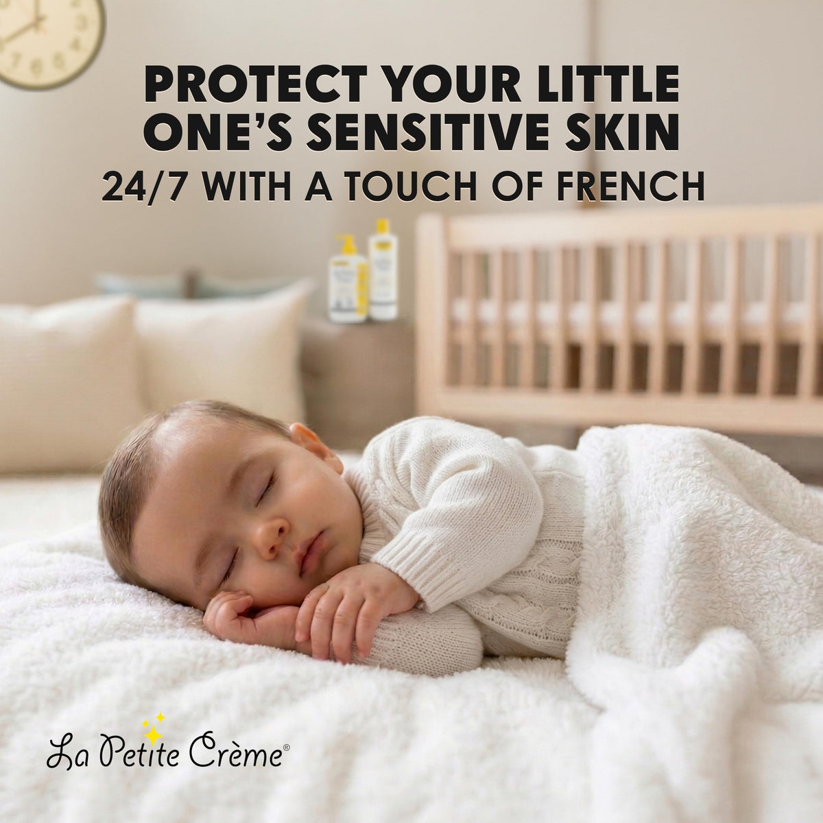 La Petite Creme Diapering Gift Set for Baby Shower, Newborn Essentials