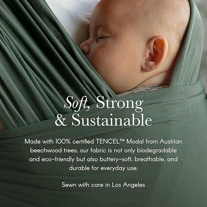 Solly Baby Wrap, Buttery-Soft Baby Carrier Newborn to Toddler 8-25 Lbs., Lightweight & Hands-Free Infant Sling Wrap, Breathable Carrier, Baby Wearing & Postpartum Essential, New Mom Gift, Ballet
