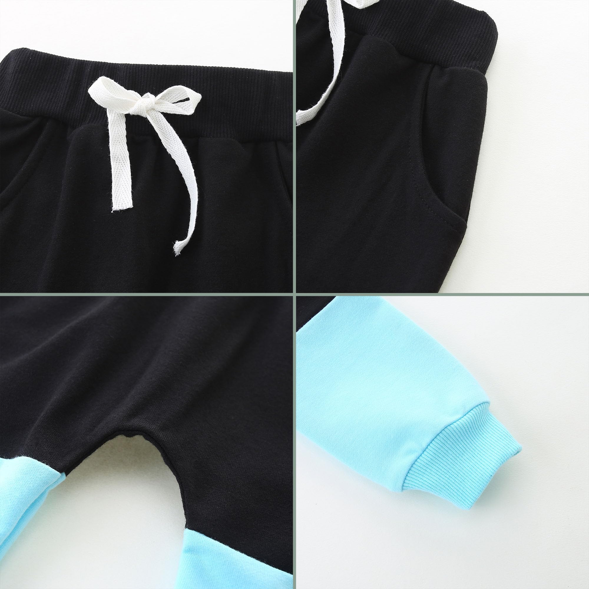 Babymine Toddler Boy Clothes Long Sleeve Hoodies Top With Elastic Waistband Pants Fall Winter