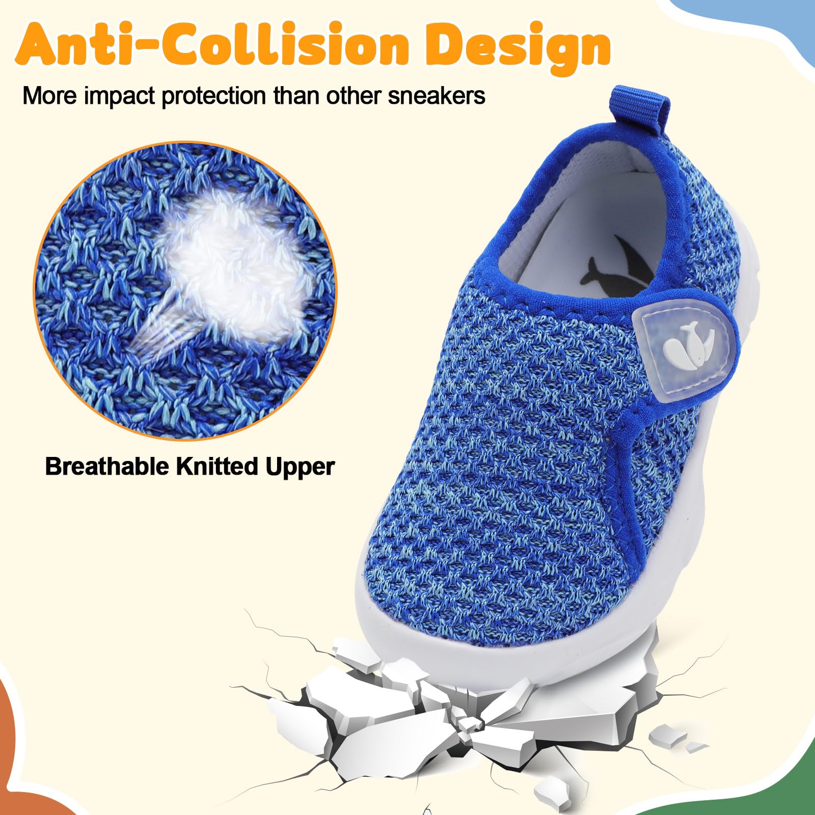 FEETCITY Baby Walking Shoes Infant Shoes Boys Girls Toddler Sneakers Anti-Slip Newborn Crib Shoe