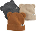 FURTALK Baby Beanie Winter Hat with Bear Ear for Infant Toddler Boys Girls Soft Knitted Skull Cap